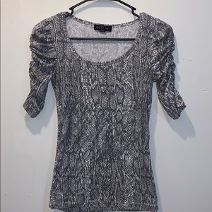 Snake skin print shirt
